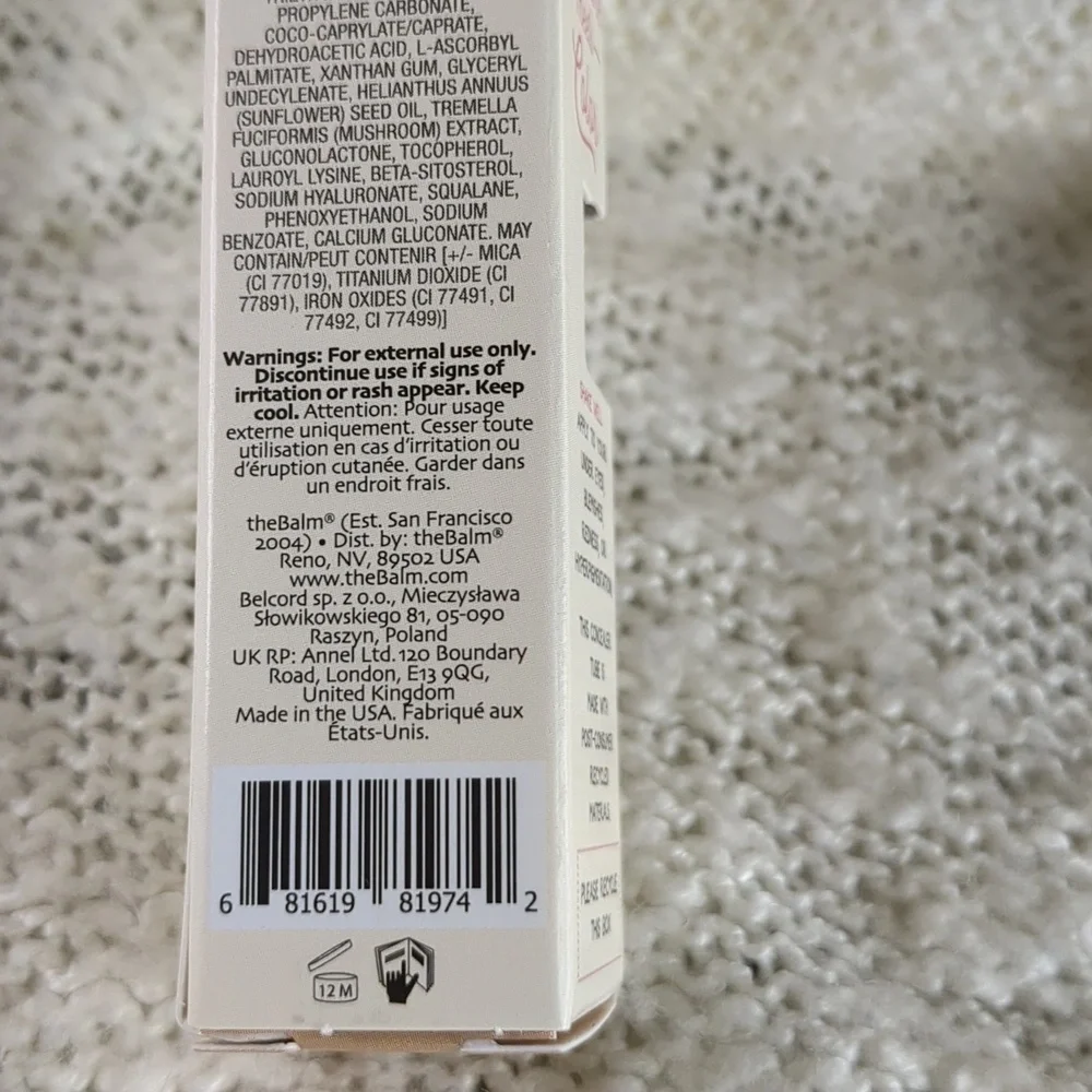 theBalm Cosmetics Anne T. Dotes Liquid Concealer in #14 Fair, 9g/0.32oz
